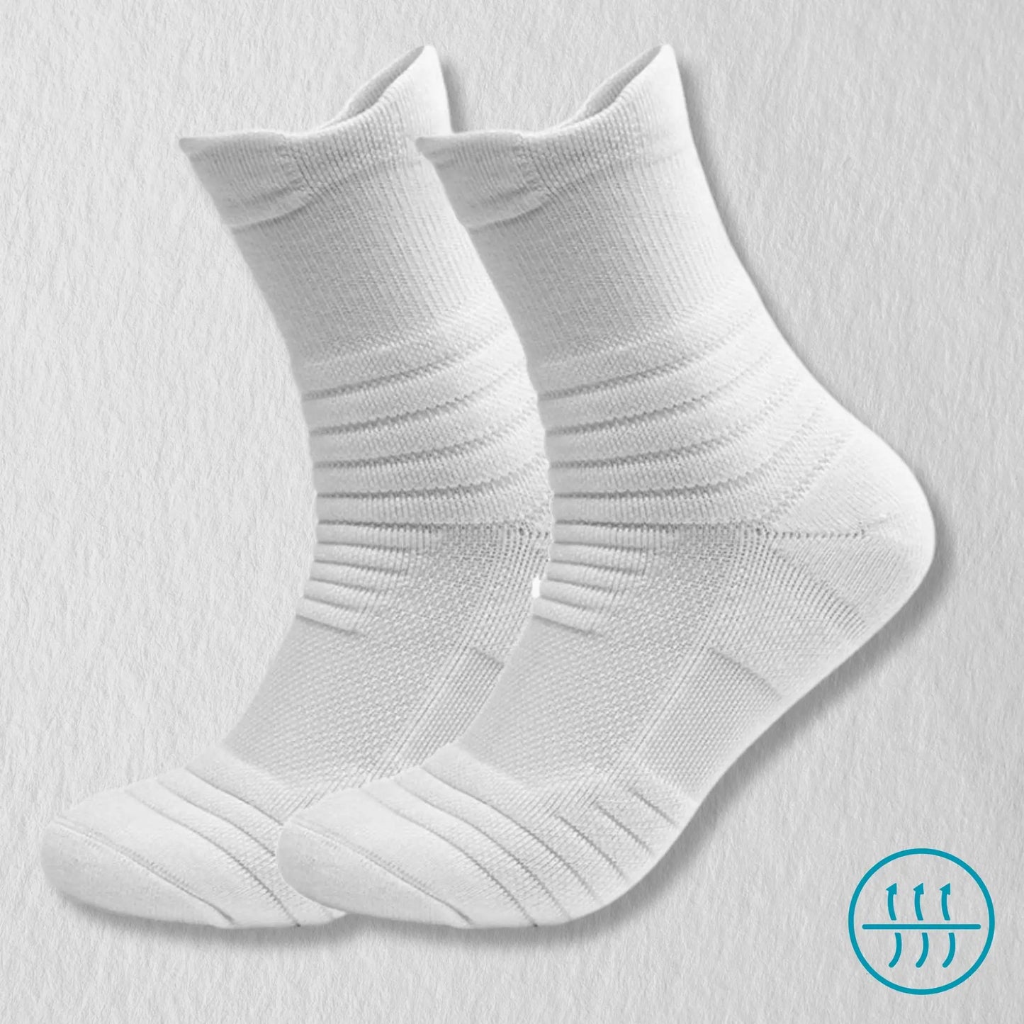 Chaussette antitranspirante pour homme, coloris blanc.