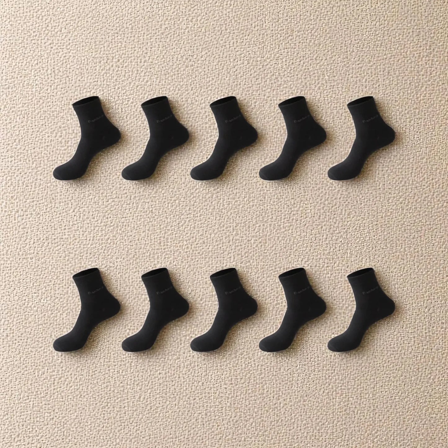 Lot chaussettes bambou noir intense pour homme, idéales pour toutes les occasions.