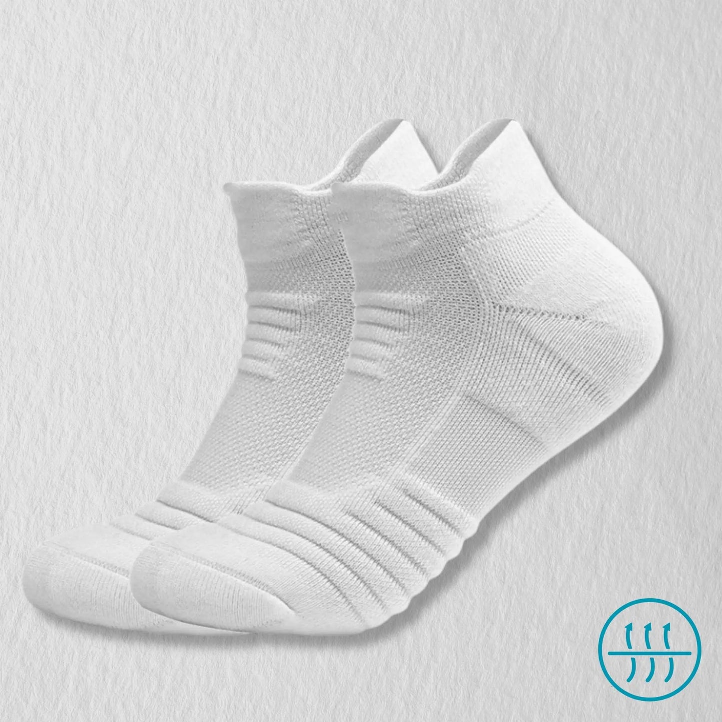 Socquette antitranspirante pour homme, coloris blanc.