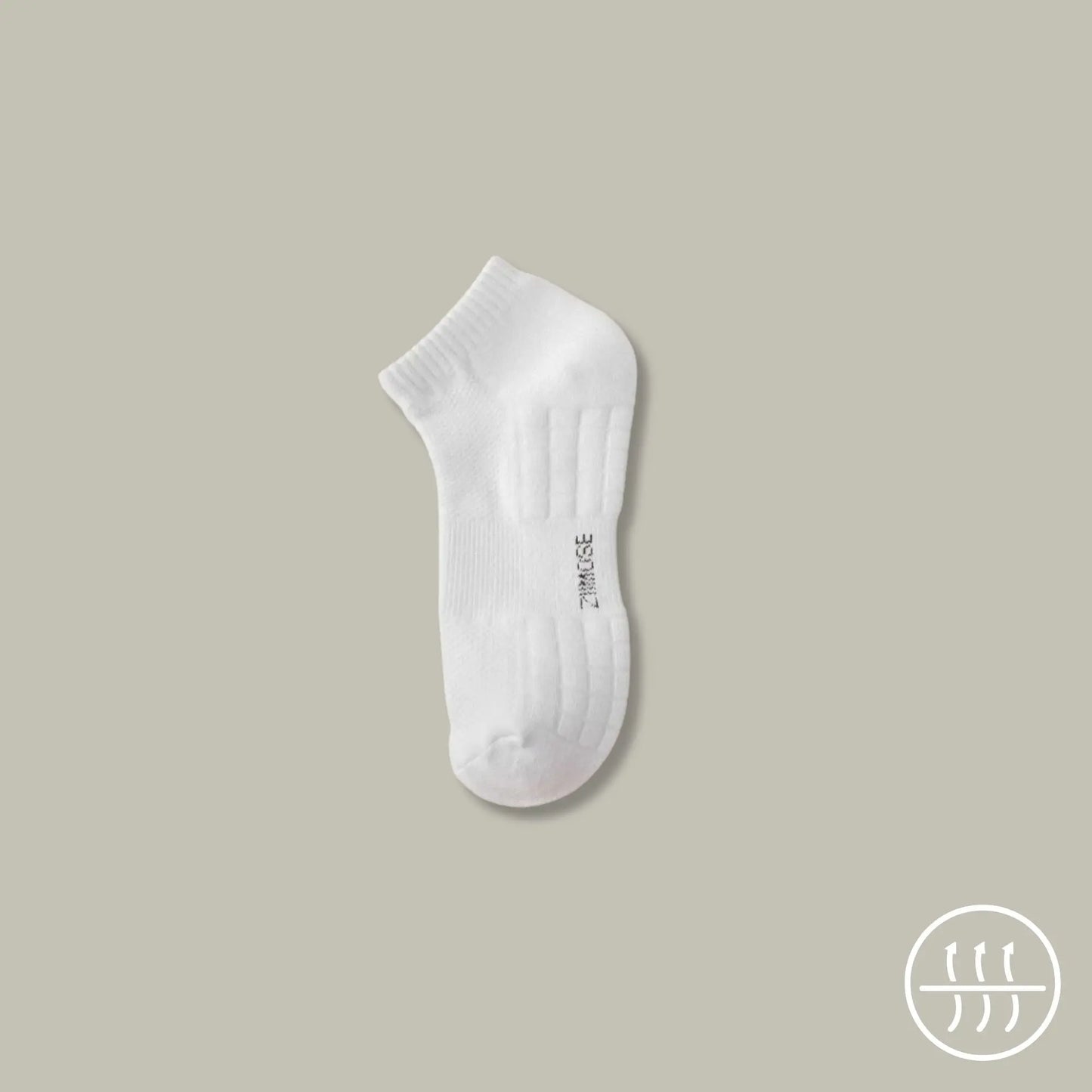 Socquette antitranspirante pour homme, coloris blanc.