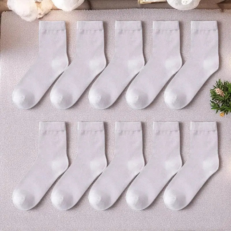 Lot de chaussettes bambou blanc neige femme, douceur exceptionnelle et style épuré.