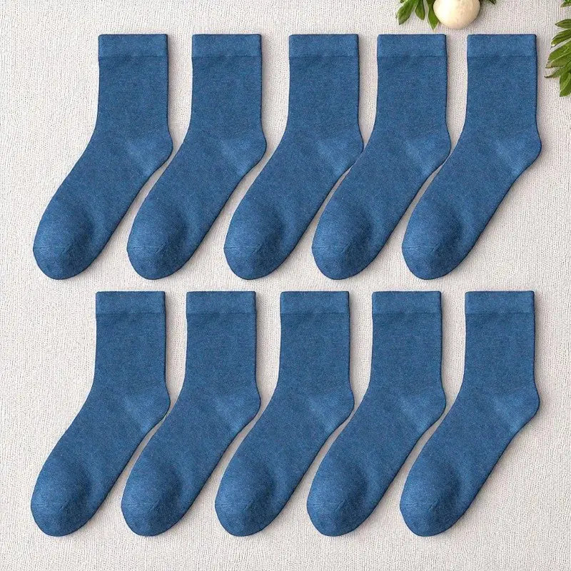 Lot de chaussettes bambou bleu jean femme, alliage de douceur et de fraîcheur.