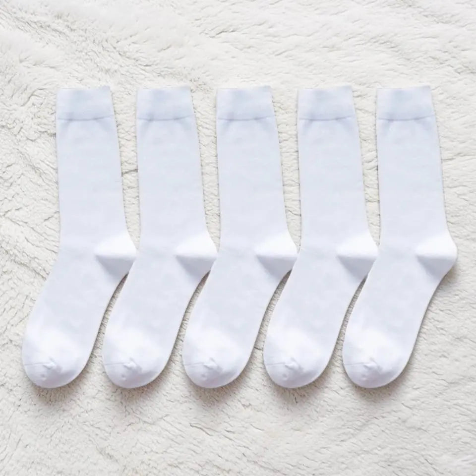 Chaussettes coton homme blanches pack 5 paires confortables et respirantes.
