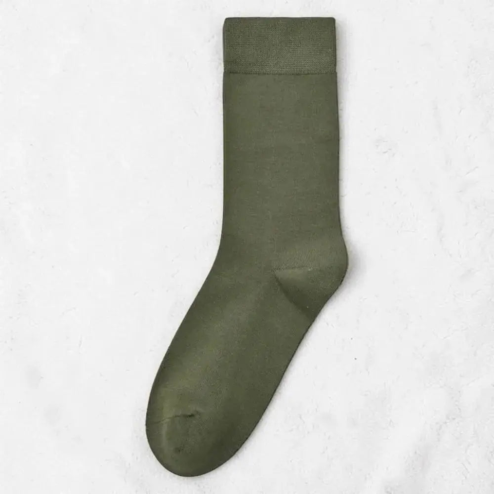 Chaussette sans couture verte confortable pour un style décontracté.