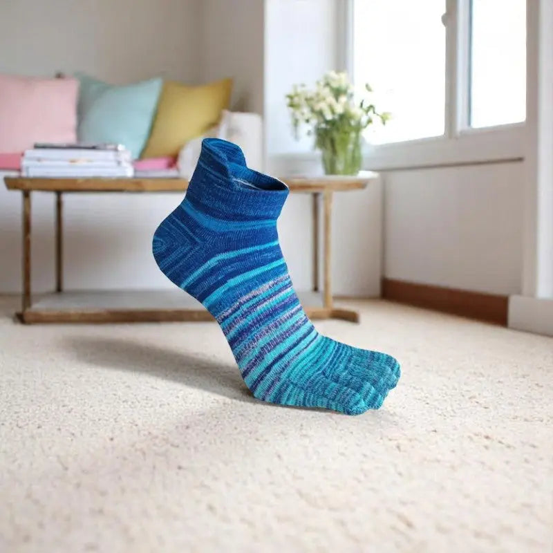 Chaussettes à doigts de pied pour homme en coton doux - Antidérapantes et respirantes.