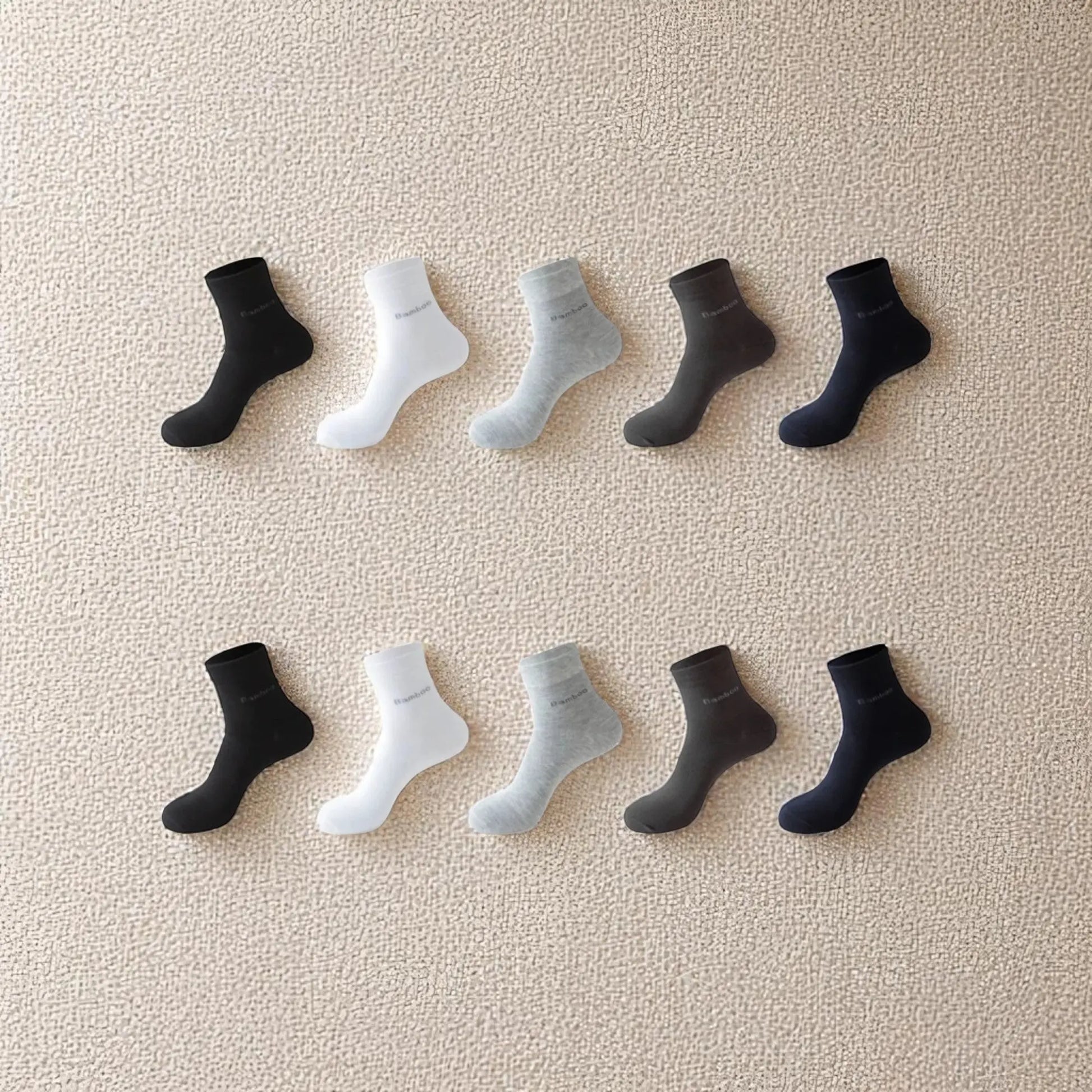 Chaussettes bambou homme assortiment couleurs tendance confort garanti.