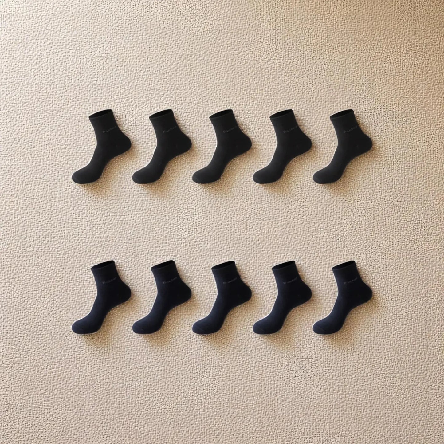 Chaussettes bambou noir pour homme confort supérieur respirantes et douces.