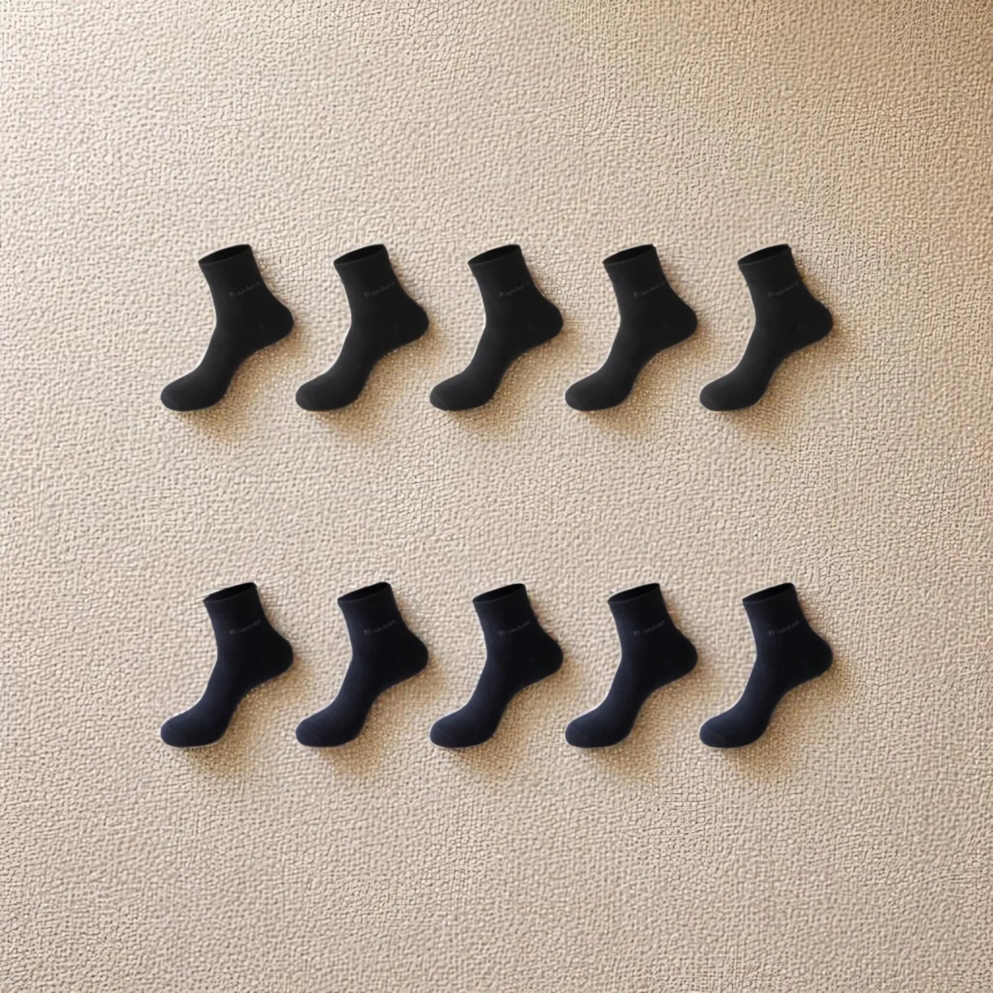 Chaussettes bambou noir pour homme confort supérieur respirantes et douces.