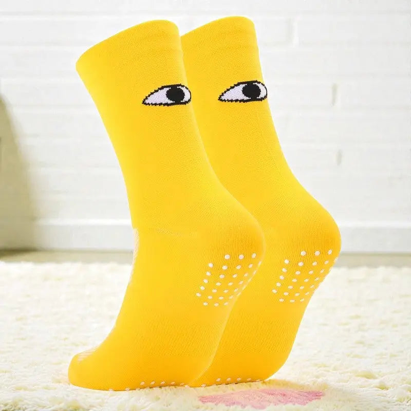 Chaussettes cyclisme jaune légère et aérée pour confort longue distance.