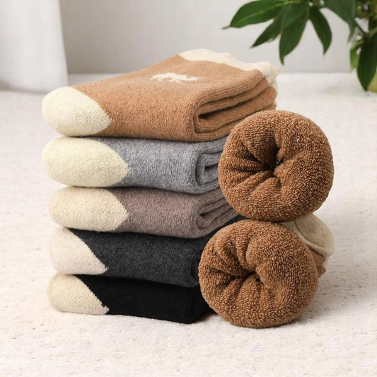 Chaussettes courtes en laine pour homme, confortables et chaudes pour un usage quotidien.