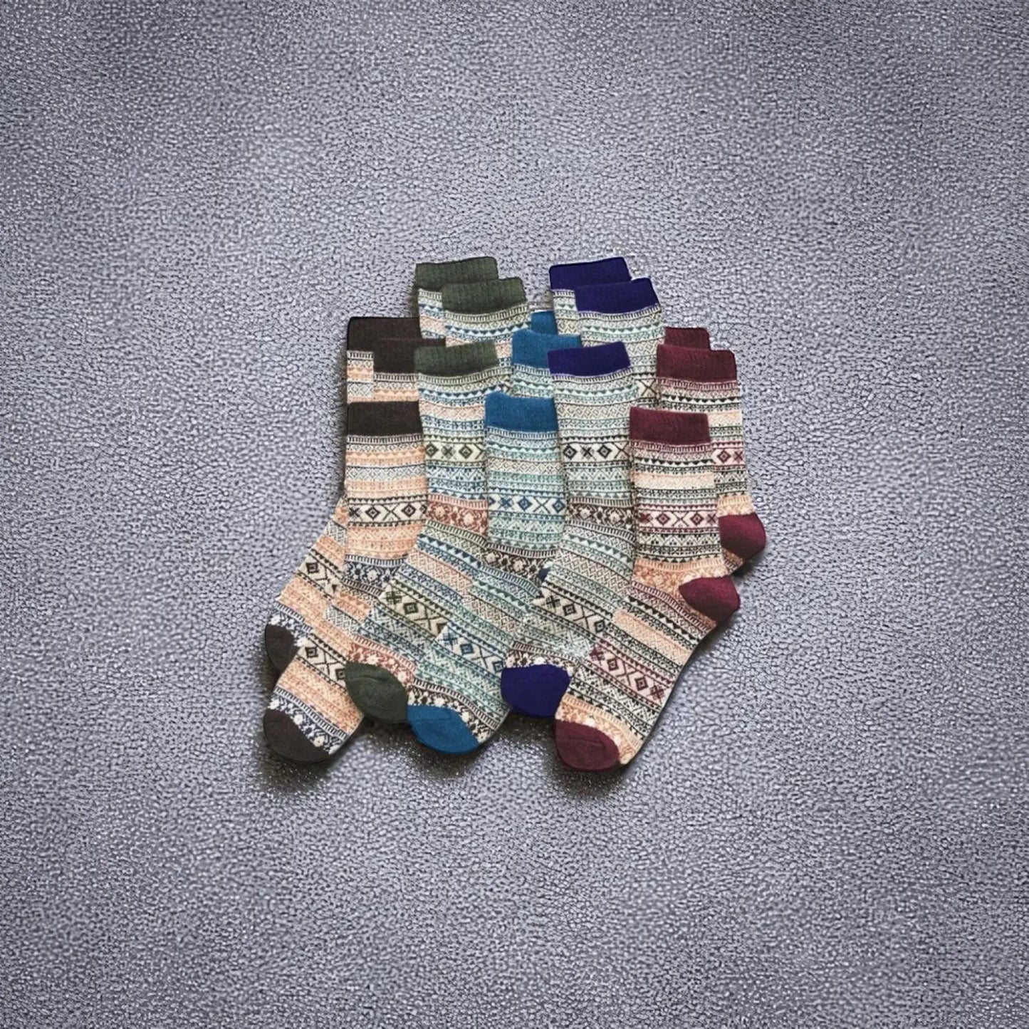 Lot complet de 15 paires de chaussettes en laine pour homme – confort thermique.