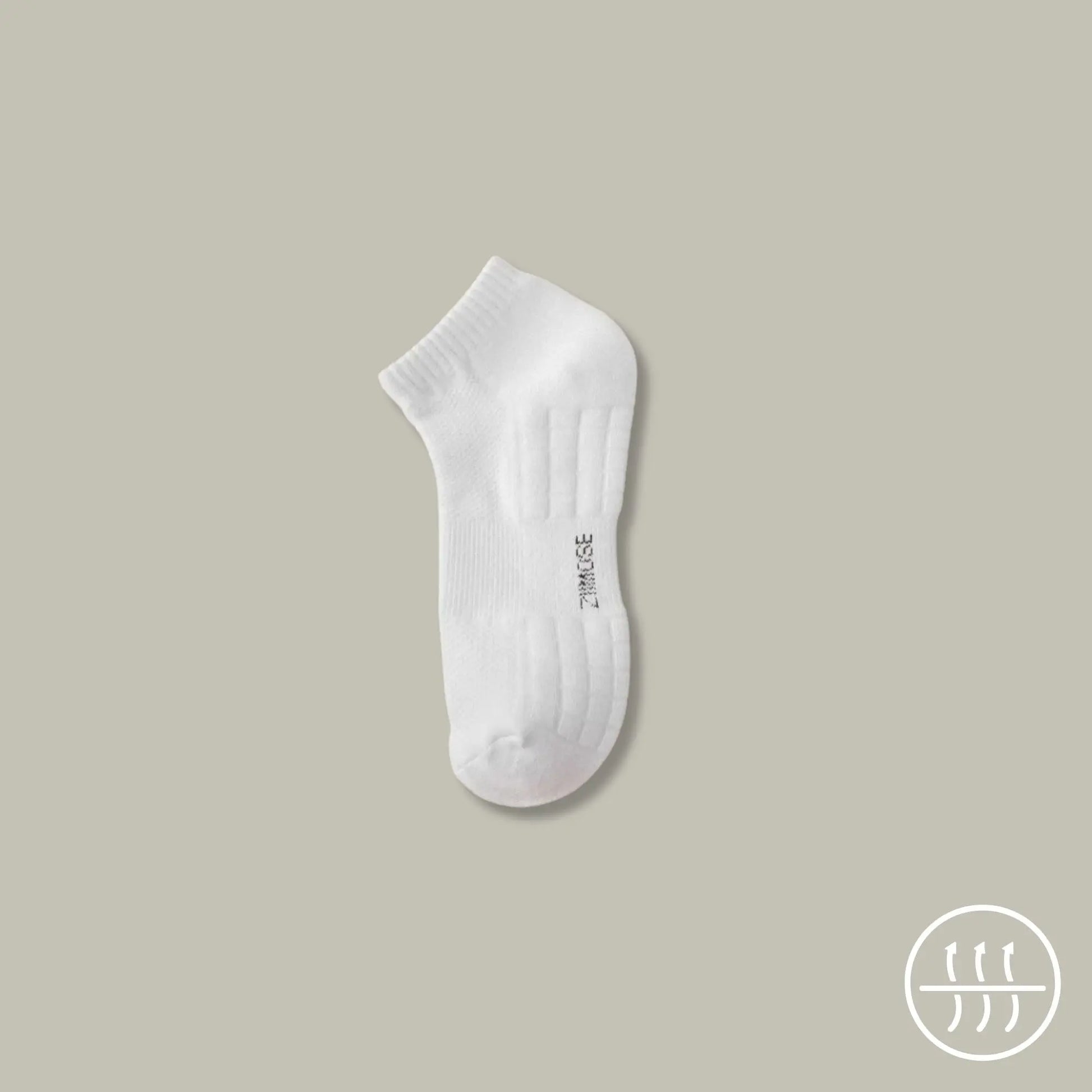 Socquette antitranspirante pour homme, coloris blanc.