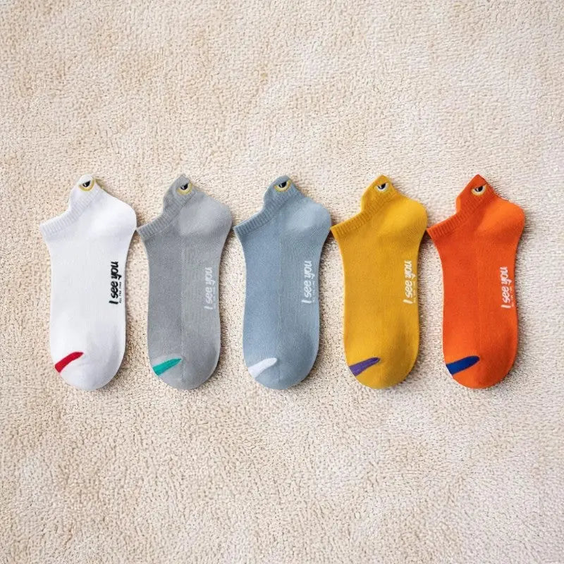 Ensemble de 5 socquettes pour homme, colorées et originales.